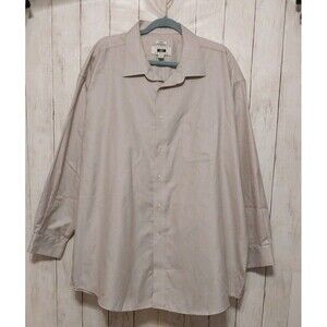 Joseph Abboud Men's Long Sleeve Button Down Classic No Iron 19 34/35 XL Lavender
